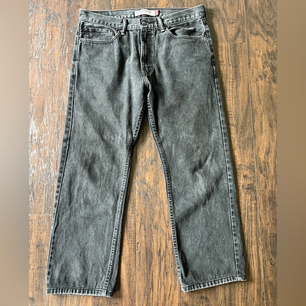 Levi’s 505 Straight Fit Black Jeans 34x25